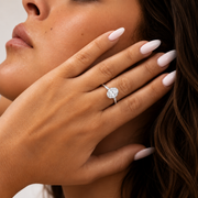 Solitaire diamant Ovale 1.50 Ct or blanc Georgia Porté